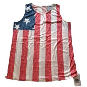 American Flag Tank Top South & Spade Boutique XL Patriotic Sleeveless